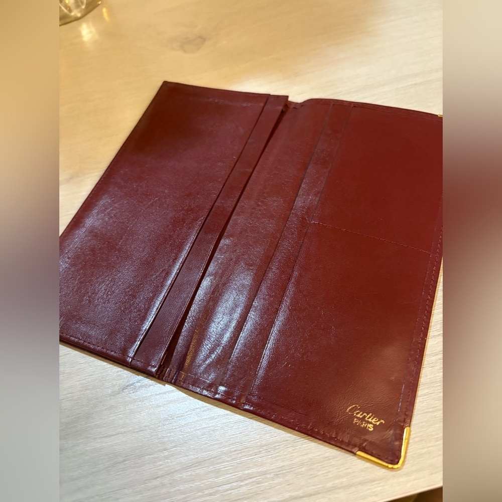 Cartier Burgundy Leather‎ Wallet - Picture 5 of 12